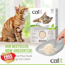 Catit Pea Husk Clumping Cat Litter Unscented 12.3 lbs Eco-Friendly