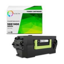 TCT Compatible Black HY Toner Cartridge Replacement for Lexmark 58D1H00   1-Pack