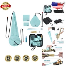 Complete Sax Cleaning Set: Microfiber Cloths, Mouthpiece Brush, Cork Grease