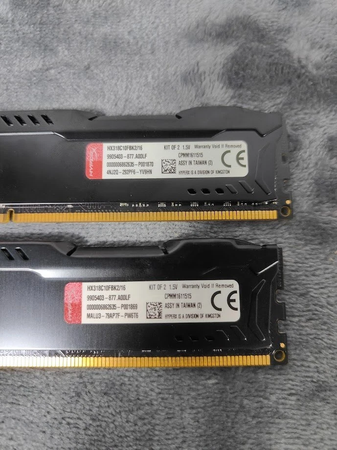 Kingston HyperX FURY 16GB Kit (2x 8GB) 1866MHz DDR3 CL10 DIMM HX318C10FBK2/16 - Image 3 of 3