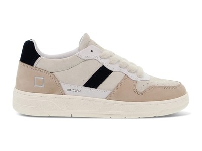 D.A.T.E. Sneakers W COURT CO BE Beige Grey Nubuck Suede - Women's Shoes