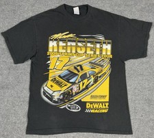 Vintage Matt Kenseth T Shirt Mens XL Black Nascar Dewalt 2009 Sprint Cup Graphic