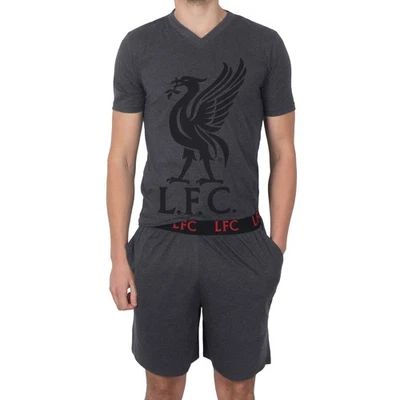 Liverpool FC Hombre Pijama Corto Ropa de Salón OFICIAL Fútbol Regalo