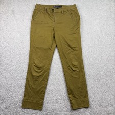 AYR Pants Womens 2 Green Stretch Pockets Chino Flat Front Straight Leg