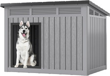 Large Dog House for Indoor  Outdoor - Weatherproof  Removable Roof, Fits Small
