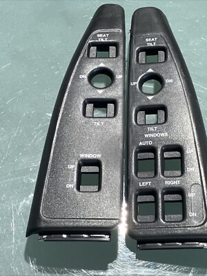 1991-1996 Chevrolet Caprice Impala Seat Window Switch Bezel Set Panel Black