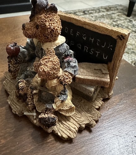 Vintage 1994 Boyd's Bears Miss Bruin and Bailey The Lesson Figurine Resin #2259 - Picture 3 of 8