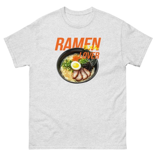 Fun Japanese Food Ramen Art Unisex Short Sleeve Graphic T-shirt - Picture 61 of 70