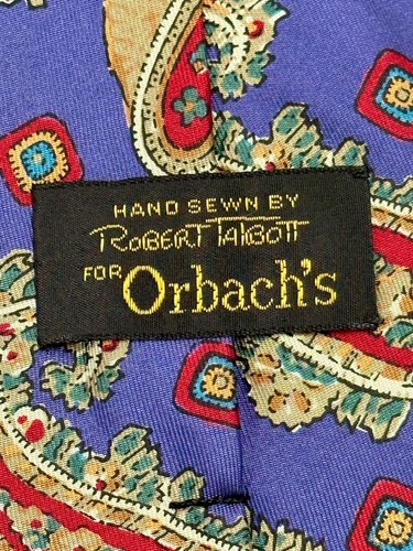 Lote de 3 Corbatas Robert Talbott Vintage Paisley Seda Hechas a Mano en Italia y EE. UU. - Imagen 8 de 20