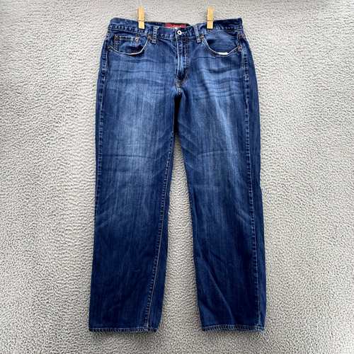 Lucky Brand Jeans 34x29.5* Blue 361 Vintage Straight Pants Casual Denim 90's Men - Picture 2 of 12