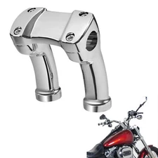 4" Handlebar Riser 1.25" Bar Fit For Harley Softail Fatboy Dyna Street Fat Bob