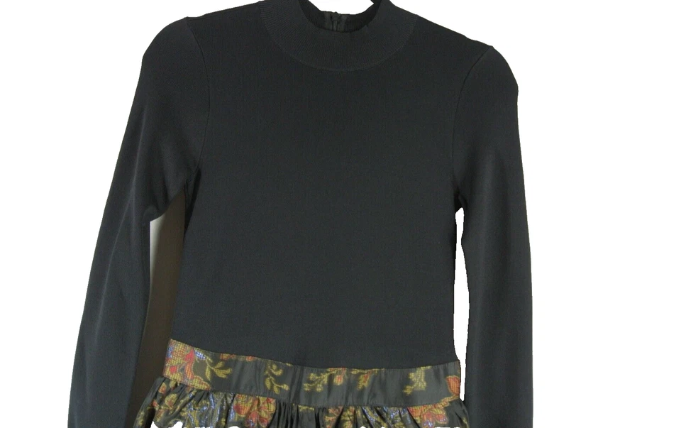 NEW, Ted Baker Audria floral-print knit midi dress in Black Size 4 US 10 #D7966 - Image 4 of 4