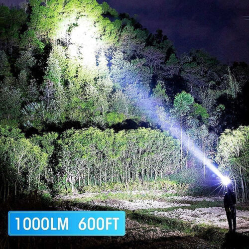 2X Super Bright FLASHLIGHT LED Torch Tactical Lantern Rechargeable USB Side COB - Picture 8 of 24