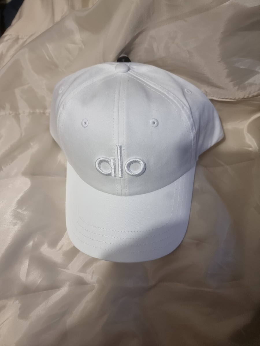 Alo Yoga Unisex Baseball Cap Bright White UK