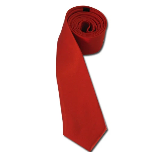 BLACK SUGAR Expédié de Paris - Cravate Fine Rouge Unie Homme Femme Élégante Gothique