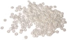 Wholesale 1000PCS Silver plated daisy spacer beads 4mm for jewelry making W308