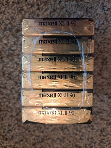 NEW SEALED Maxell XLII 90 - 6 Pack High Bias Audio Cassettes 90mins - Afbeelding 4 van 5
