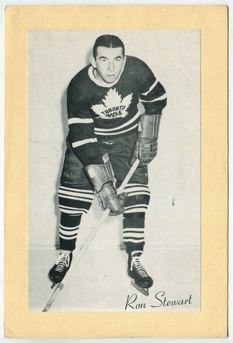 1944-64 Bee Hive Hockey Photo - Ron Stewart Toronto Maple Leafs - Picture 3 of 4