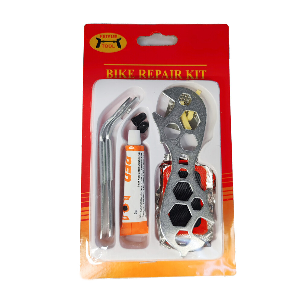 14Piece Bike Puncture Repair Kit Bicycle Tire Rubber Tube Patch Glue