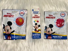Mickey Mouse Color Twist Bath Bomb, Water Coloring Tablets Bath Bomb Fizzer