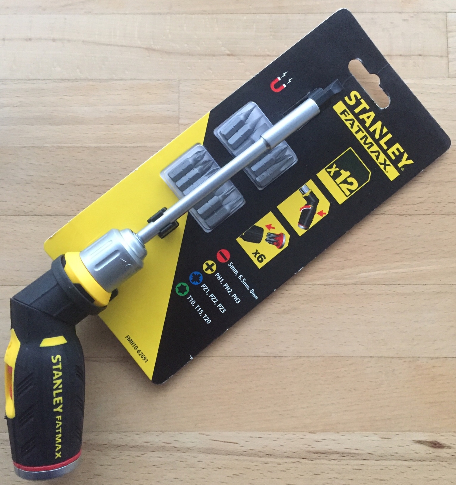 Stanley FatMax Ratchet Screwdriver Pistol Grip 🧲 Bits In Handle DIY