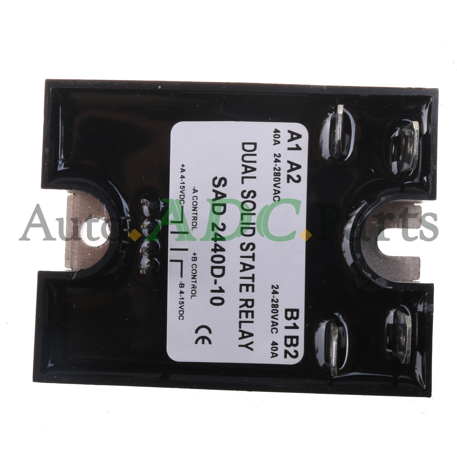 Relais à état Solide Double (SSR) D2440D-10 - 4-15VDC D'entrée, 280VAC 40A De Sortie