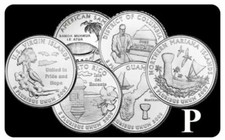 2009 P DC & U.S. Territories Quarters – 6 Coin Set Uncirculated Mint State