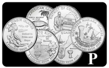 2009 P DC & U.S. Territories Quarters – 6 Coin Set Uncirculated Mint State