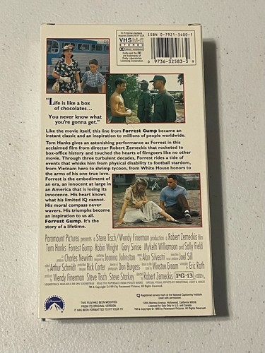 Forrest Gump VHS 1994 Brand New Sealed - Picture 3 of 4