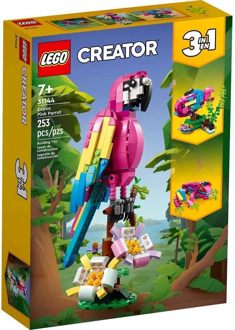 LEGO 31144 Exotic Pink Parrot Creator 3in1 from Tates Toyworld