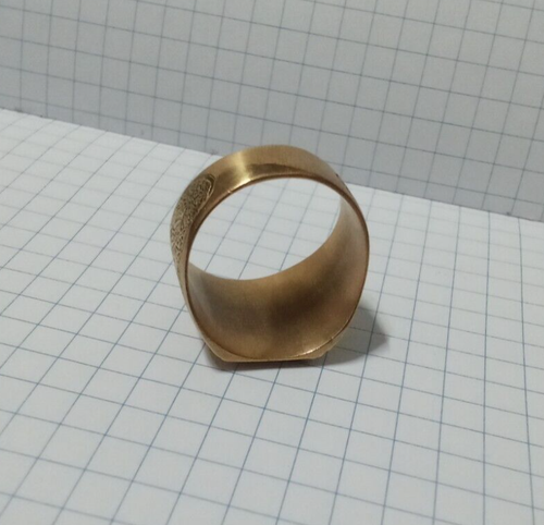 Anillo Vintage "Negado" Prisión y Complejo Correccional de la URSS.Oro Falso - Imagen 7 de 7