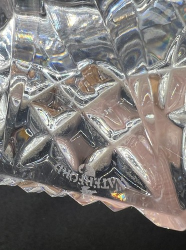 WATERFORD CRYSTAL TRINITY KNOT HURRICANE CANDLE HOLDERS SET ROMANCE OF IRELAND - Picture 12 of 21