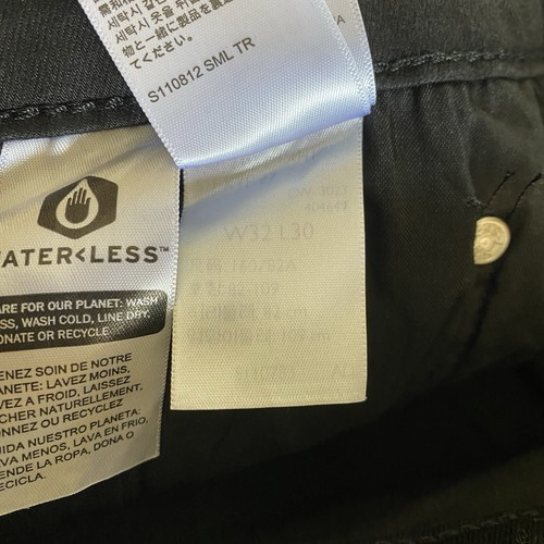 Levi's Womens 721 High Rise Skinny Jeans Sz 14 Black Stretch Cotton Blend 31x30 - Picture 11 of 15