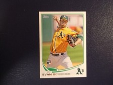 2013 Topps Baseball Evan Scribner Card # 521