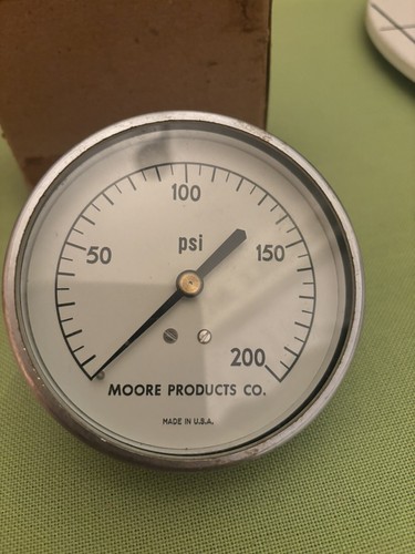Ametek Moore Gauge 0-200 PSI 3 1/2” - Picture 2 of 5