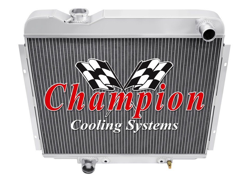 RS Champion 4 Row Radiator W/ 2 10