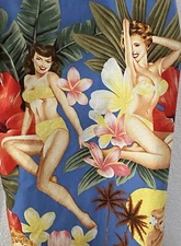 The Cat’s Pajamas Pinup Print Pants Medium Cotton Redheads Brunettes Blondes