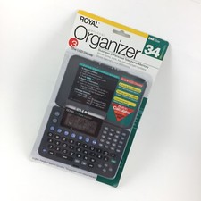 Royal Personal Organizer Dm75ex 34kb Telephone Memory LCD Display Trilingual