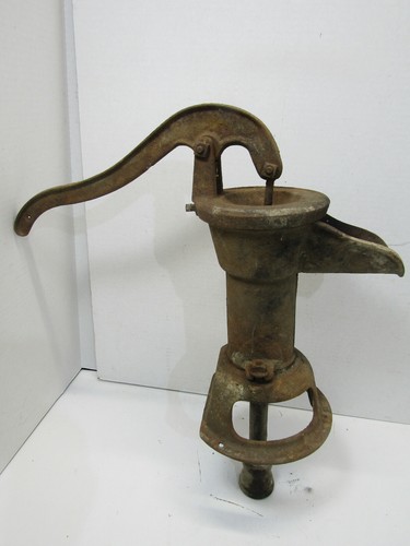 VINTAGE OLD Cast Iron Hand PITCHER 