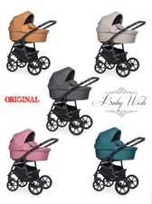 RIKO BASIC 2023 BABY PRAM 2in1 3in1 CARRYCOT + PUSHCHAIR + CAR SEAT