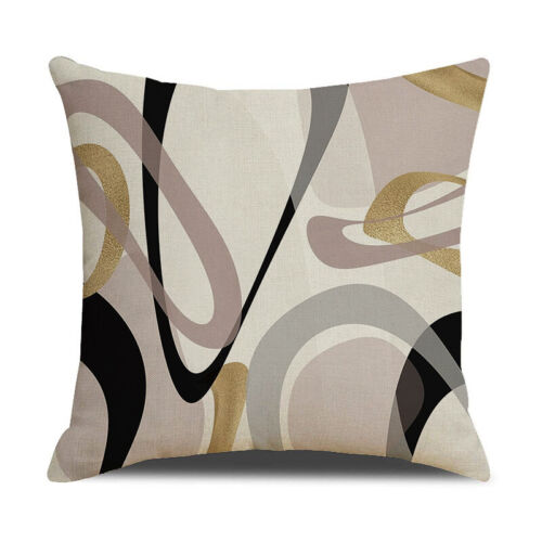 4Pc Boho Abstract Mid Century Pillow Case Minimalist Geometric Cushion Cover 18" - Picture 8 of 10