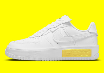 Women's Nike Air Force Low Fontanka White Opti Yellow Photon DA7024-101  sz
