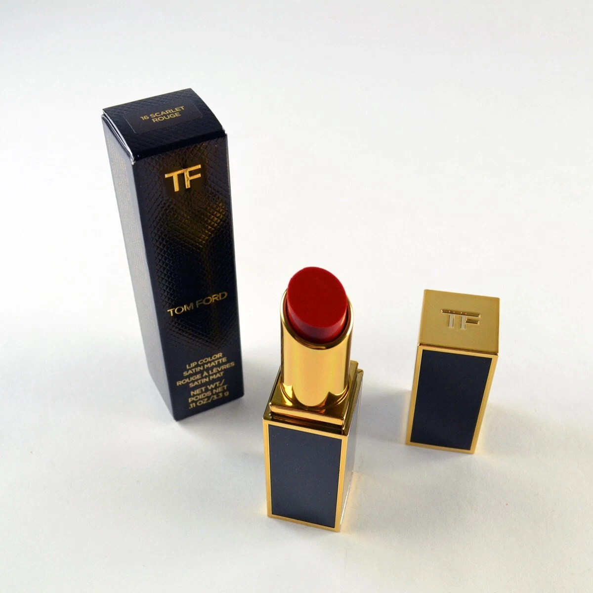 Tom Ford Satin Matte Lip Color 16 SCARLET ROUGE Size 0.11 Oz