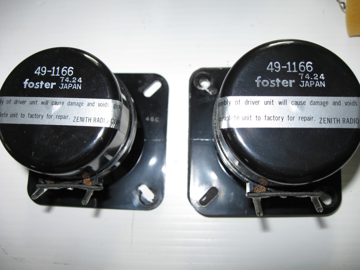 2 vintage Foster 49-1166 horn tweeter, Japan 8ohm | eBay