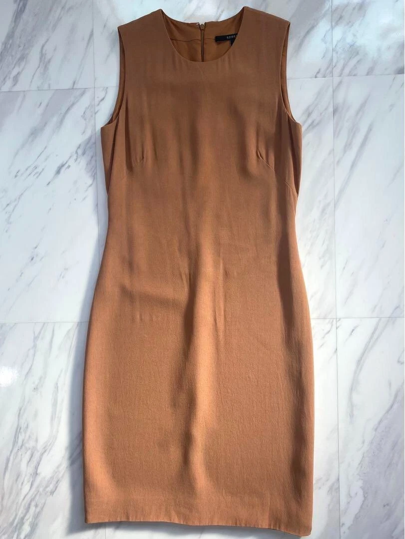 Robe sans manches femme GUCCI taille 40 marron acétate rayonne