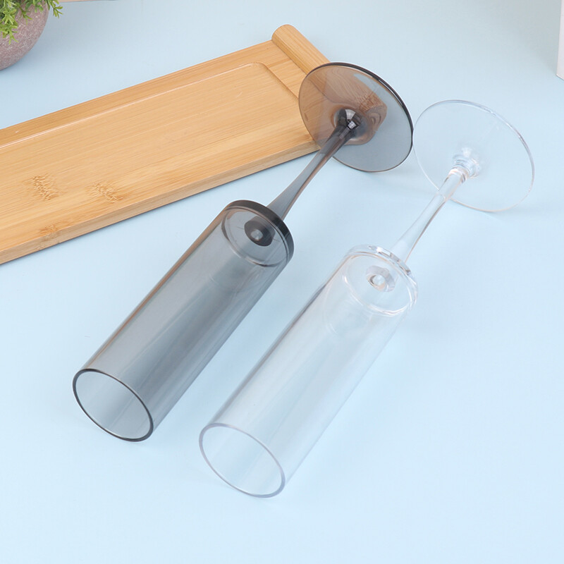 Transparent Black Goblet Glass For Wedding Party Toasting Cups Plastic