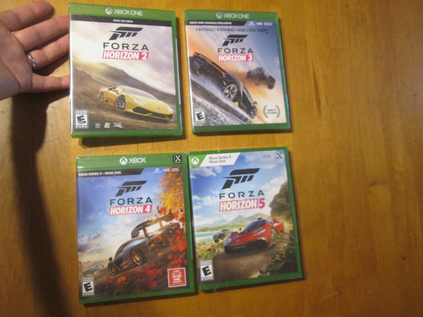 FORZA HORIZON 2 + 3 + 4 & 5 XBOX ONE LOT GAMES NEW FACTORY SEALED RACING  READ