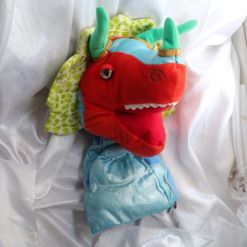 Manhattan Toy Company Vintage 2010 Dragon Plush 14” Hand Puppet - Afbeelding 1 van 9