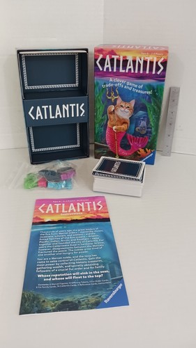 Ravensburger CATLANTIS The Purrfect Cat Card Game Complete FREE SHIPPING