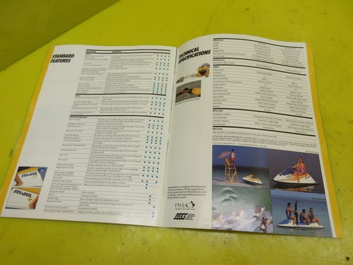 VINTAGE ORIGINAL OEM SEADOO SEA-DOO 1990 90 SALES BROCHURE AD BOOK Si ST SP GT - Picture 10 of 11